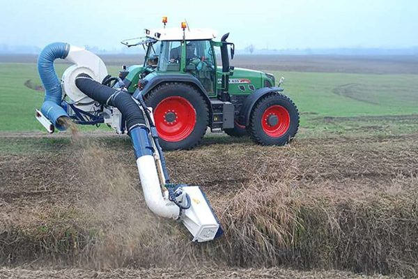 Hymach Tornado-Rasenmäherarm mit Absaugfunktion